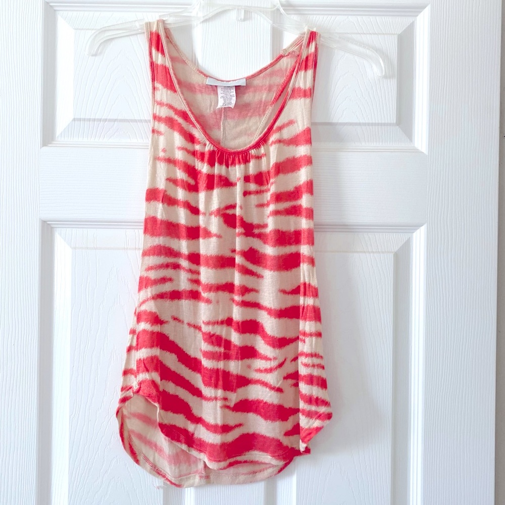 Hot Pink Zebra Print Racerback Tank